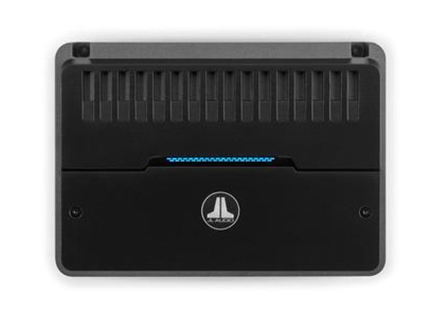 JL Audio RD400/4 : 75W x 4ch Amplifier, top side.