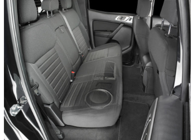 JL Audio SB-F-RNGSCG4/10TW1 : 10" 300W Subwoofer Enclosure @ 2Ω, installed.