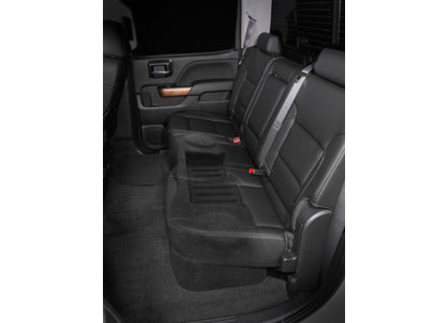 JL Audio SB-GM-SLVCC3/10TW3/BK2 : Dual 10" 800W 2Ω Thin Subwoofer Enclosure, shown installed.