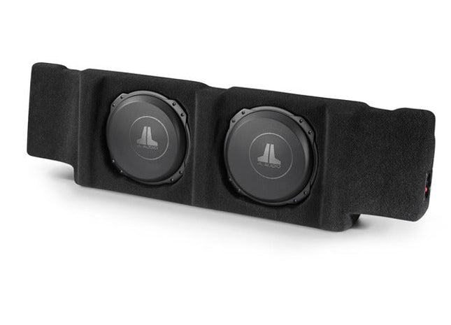 JL Audio SB-GM-SLVCRW/10TW3 : Dual 10" 800W 2Ω Thin Subwoofer Enclosure, 1999-2006 Silverado Sierra Crew Cab