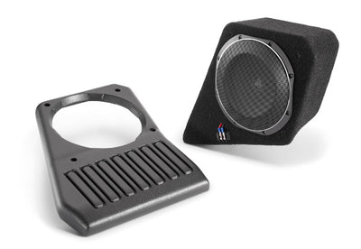 JL Audio SB-J-JL4DPAS/10TW1-2 : 10" 300W 2Ω Thin Subwoofer Enclosure, cutaway view.
