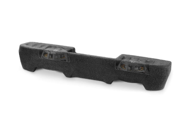 JL Audio SB-J-JTGLAD/10TW1 : Dual 10" 600W 2Ω Thin Subwoofer Enclosure, cutaway view.