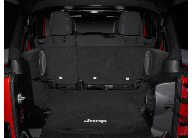 JL Audio SB-J-WRUP/10TW1-2 : 10" 300W 2Ω Thin Subwoofer Enclosure, shown installed.