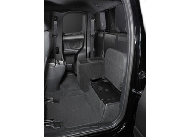 JL Audio SB-T-TACACG3/10TW3 : 10" 400W 2Ω Thin Subwoofer Enclosure, shown installed.