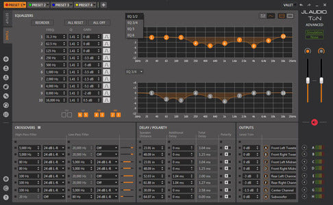 JL Audio TwK-D8 : System Tuning DSP Section.