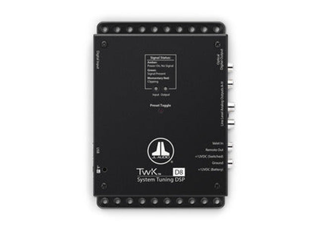 JL Audio TwK-D8 : System Tuning DSP, top side.