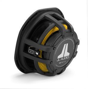 JL Audio 10TW1 : 10-Inch 300-Watt Subwoofer Driver, 2-Ohm or 4-Ohm SVC, rear side view.