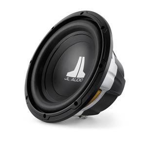 JL Audio 10W0v3 : 10-Inch 300-Watt Subwoofer Driver, 4-Ohm SVC, front side view.