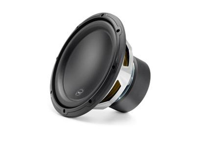 JL Audio 10W3v3 : 10-Inch 500-Watt Subwoofer Driver, 2-Ohm or 4-Ohm SVC, front side view.