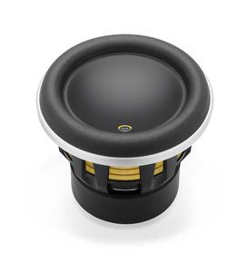 750W 10" Subwoofer Driver, 3Ω Single Voice Coil : JL Audio 10W7AE, top side view.
