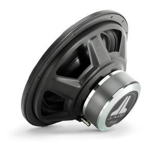 JL Audio 12W1v3 : 12-Inch 300-Watt Subwoofer Driver, 2-Ohm or 4-Ohm SVC, rear side view.