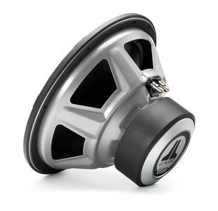 JL Audio 12W3v3 : 12-Inch 500-Watt Subwoofer Driver, 2-Ohm or 4-Ohm Single Voice Coil, rear side view.