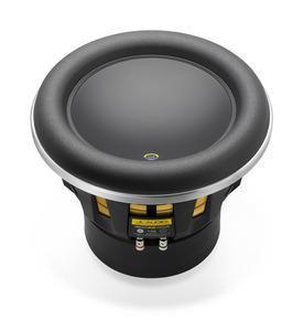JL Audio 13W7AE-D1.5 : 13.5-Inch 1500-Watt RMS Subwoofer Driver, 1.5-Ohm DVC (Anniversary Edition), top side view.