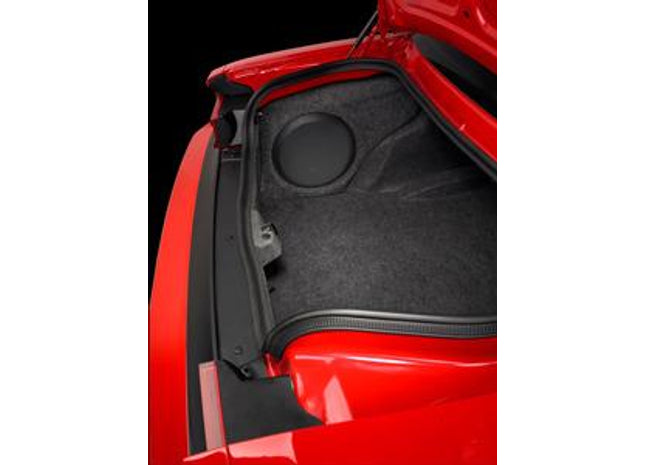 JL SB-D-CHLGR/12W3v3 : Single 12" 500W Sub Box for Dodge Challenger 2009-UP, installed.