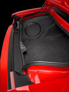 JL SB-D-CHLGR/12W3v3 : Single 12" 500W Sub Box for Dodge Challenger 2009-UP, installed.