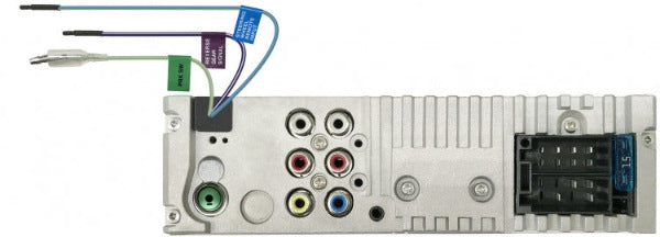 JVC KD-X560BT : DIN Size Mechless BT Marine Head Unit, rear view.