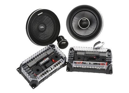 90W 6.5" Component Speakers, Coaxial Convertible : Kicker 41QSS654