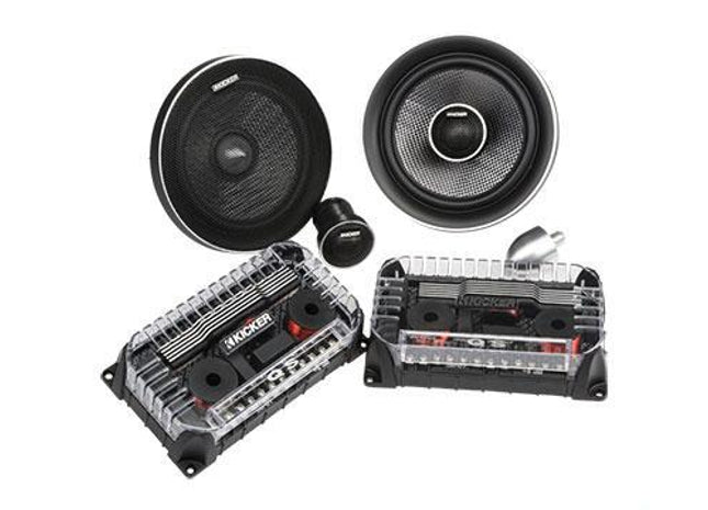 90W 6.5" Component Speakers, Coaxial Convertible : Kicker 41QSS654