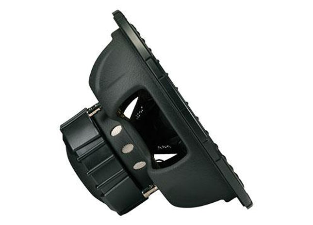 Kicker 43CVR12 : 12-Inch 400-Watt Subwoofer Driver, side view.