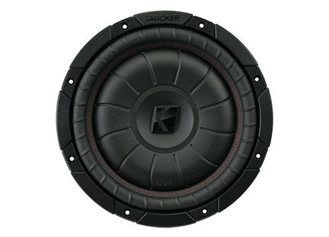 350W 10" Thin Subwoofer Driver, 2Ω or 4Ω Single Voice Coil : Kicker 43CVT10