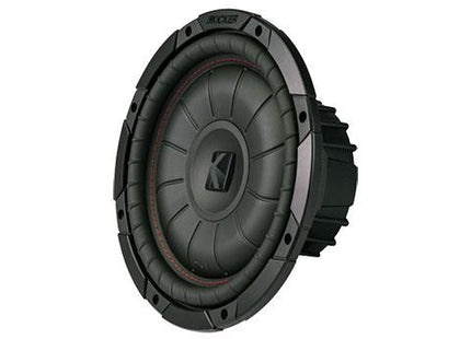 Kicker 43CVT10 : 10-Inch 350-Watt Thin Subwoofer Driver, 2-Ohm or 4-Ohm SVC, front side view.