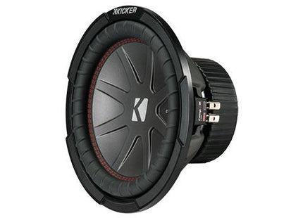 400W 10" Subwoofer Driver, 2Ω or 4Ω Dual Voice Coil : Kicker 43CWR10, front side view.