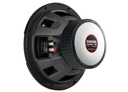 400W 10" Subwoofer Driver, 2Ω or 4Ω Dual Voice Coil : Kicker 43CWR10, rear view.