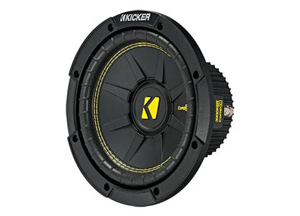 200W 8" Subwoofer Driver, 4Ω Single or Dual Voice Coil : Kicker 44CWC, front side view.