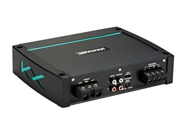 Kicker 48KXMA4002 : 2ch x 200W Marine Amplifier @ 2Ω, or 100W x 2 @ 4Ω
