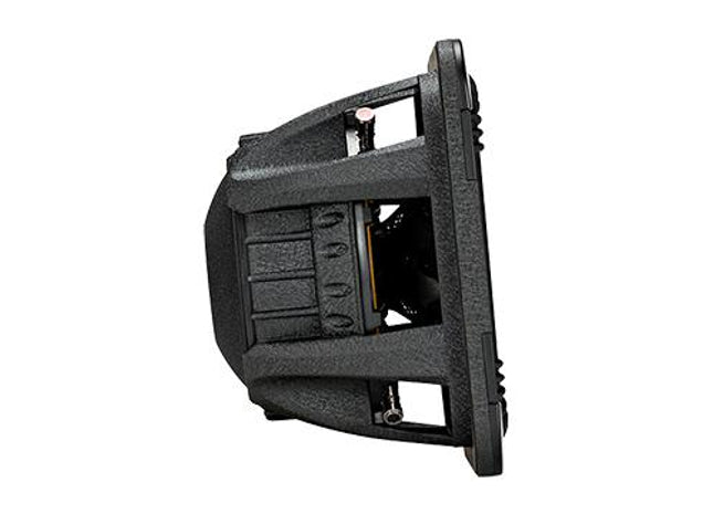 600W 10" Square Subwoofer Driver, 2Ω or 4Ω Dual Voice Coil : Kicker 44L7S10, side view.