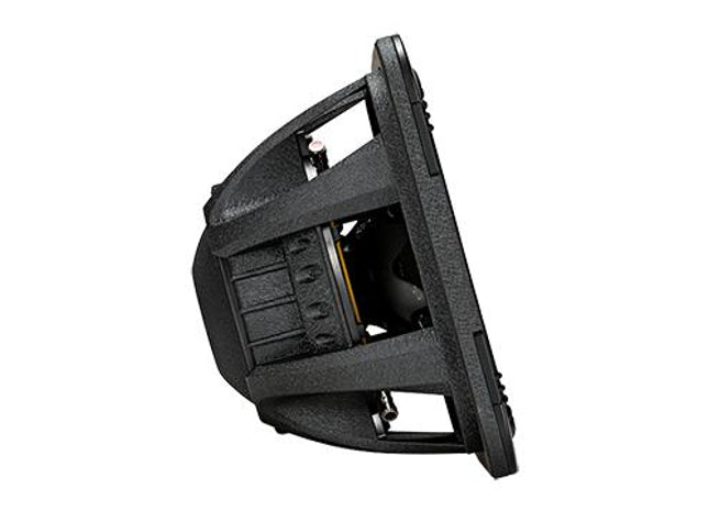 750W 12" Square Subwoofer Driver, 2Ω or 4Ω Dual Voice Coil : Kicker 44L7S12, side view.