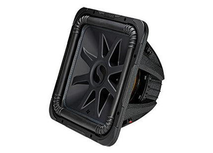 1000W 15" Square Subwoofer Driver, 2Ω or 4Ω Dual Voice Coil : Kicker 44L7S15, front side.