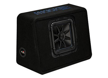 600W 10" Thin Subwoofer Enclosure, 2Ω Configuration : Kicker 44TL7S10 front side view.