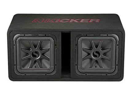 1200W Dual 12" Subwoofer Enclosure, 2Ω Configuration : Kicker 45DL7R122