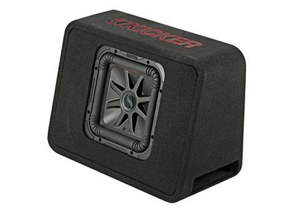 500W 10" Thin Subwoofer Enclosure, 2Ω Configuration : Kicker 45TL7R102 front side view.