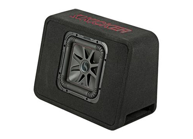 500W 10" Thin Subwoofer Enclosure, 2Ω Configuration : Kicker 45TL7R102 front side view.