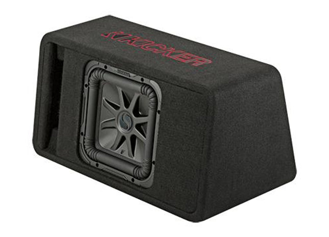 500W 10" Subwoofer Enclosure, 2Ω Configuration : Kicker 45VL7R102 front side view.