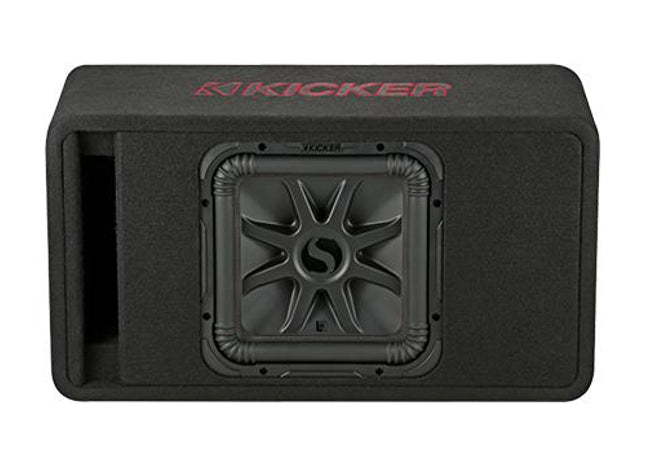 600W 12" Square Subwoofer Enclosure, 2Ω Configuration : Kicker 45VL7R122