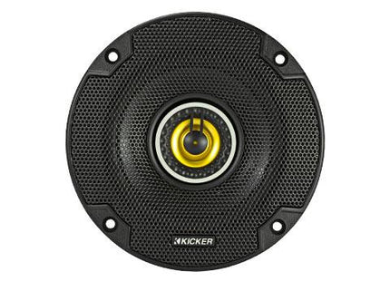 4" Coaxial Speakers, 50W : Kicker 46CSC44 shown with grille.