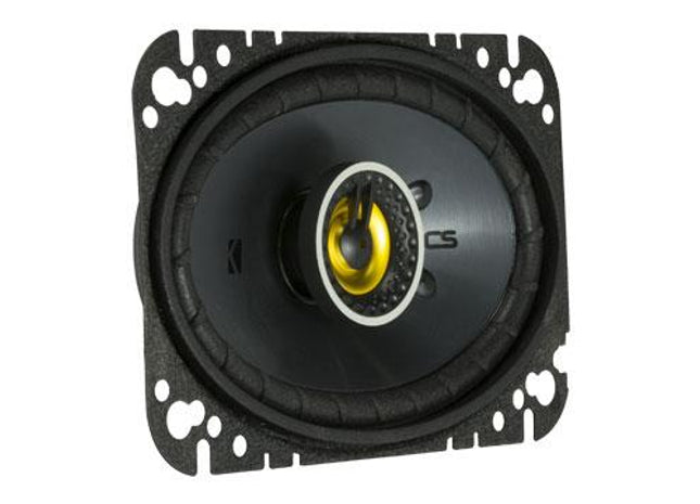 4x6" Coaxial Speakers, 50W : Kicker 46CSC464 front side view.
