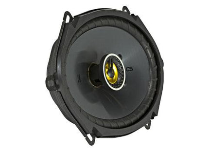 6x8" Coaxial Speakers, 75W : Kicker 46CSC684 front side view.