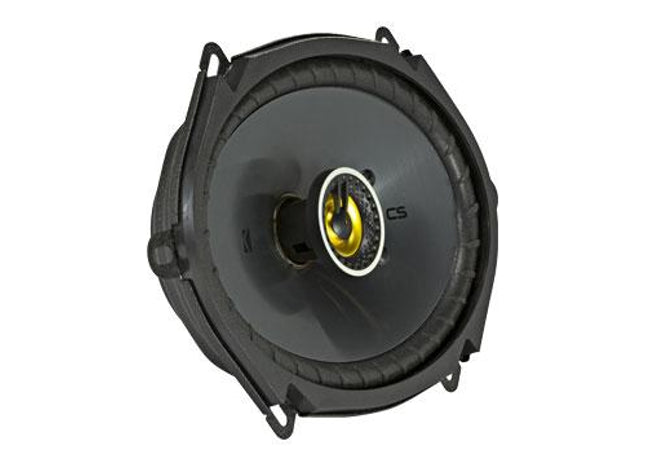 6x8" Coaxial Speakers, 75W : Kicker 46CSC684 front side view.