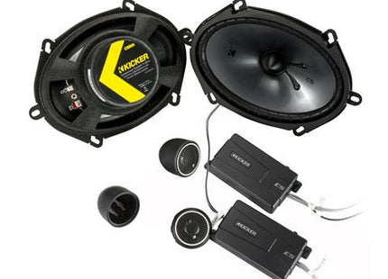 Kicker 46CSS684 : 75-Watt Component Speakers Six-x-Eight" Drivers