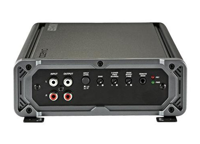 Mono 1200W Amplifier @ 2Ω/, or 600W @ 4Ω : Kicker 46CXA12001t input and settings section.