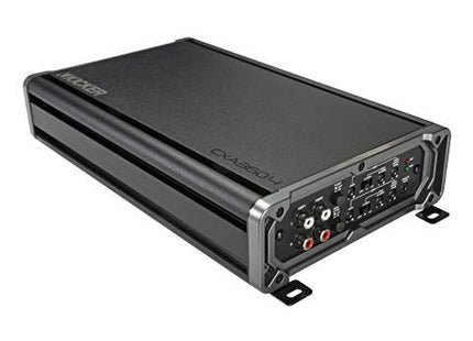4ch x 90W Amplifier @ 2Ω, or 65W @ 4Ω : Kicker 46CXA3604t top side view.