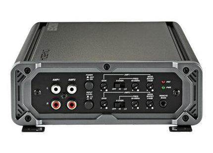 4ch x 90W Amplifier @ 2Ω, or 65W @ 4Ω : Kicker 46CXA3604t input and audio settings section.