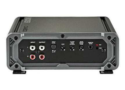 Mono 600W Amplifier @ 2Ω, or 300W @ 4Ω : Kicker 46CXA8001t input and audio settings section.