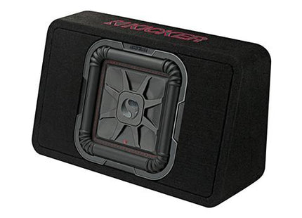 10" 500W Thin Subwoofer Enclosure, 2Ω or 4Ω : Kicker 46TL7T10, right side.
