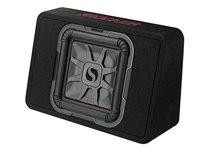 12" 600W Thin Subwoofer Enclosure, 2Ω or 4Ω : Kicker 46TL7T12, front side.