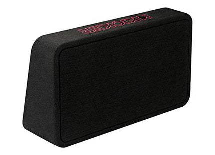 Kicker 46TL7T82 : 8-Inch Thin Loaded Subwoofer Enclosure, 350-Watt RMS, 2-Ohm or 4-Ohm Impedance, back side.